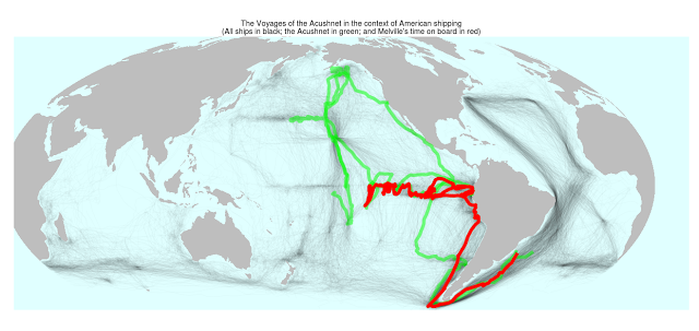 Melville's Voyages on the Acushnet in context