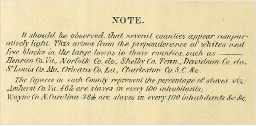 Legend in Slavery Map