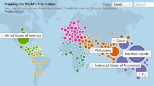 World's "Friendships" on Facebook
