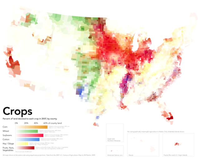 Rankin's Map of Crops