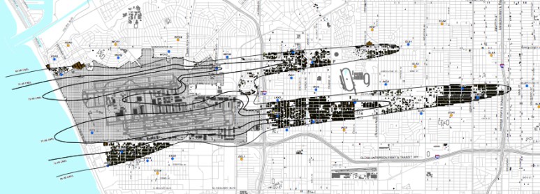 LAX Sound Contour Map