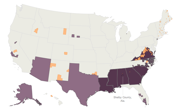 Areas Covered by VRA-and additions