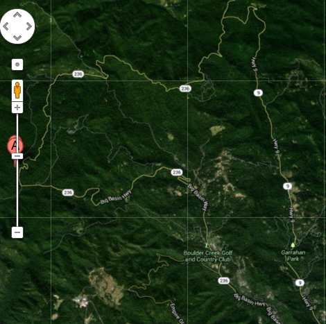 Boulder Creek Map Traffic