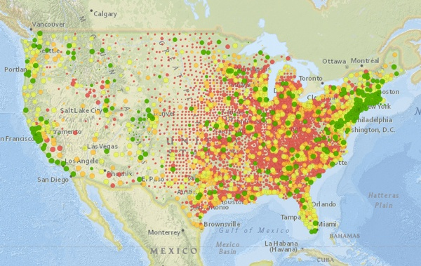 Esri Tapestry--Gay marriage support