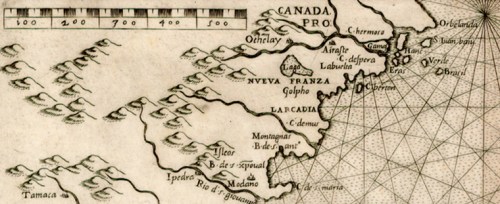 ca 1565 gastaldi map