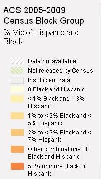 Census Block legend