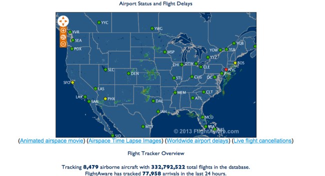 Flight-Tracker map