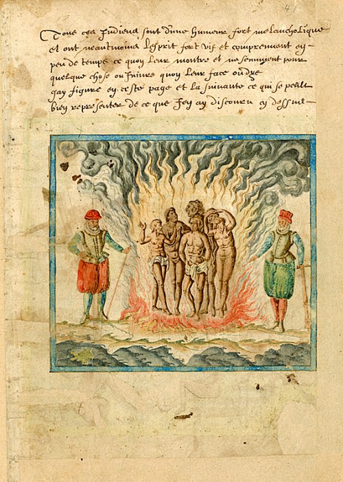 Inquisition in Champlain's MS from Journal JCB