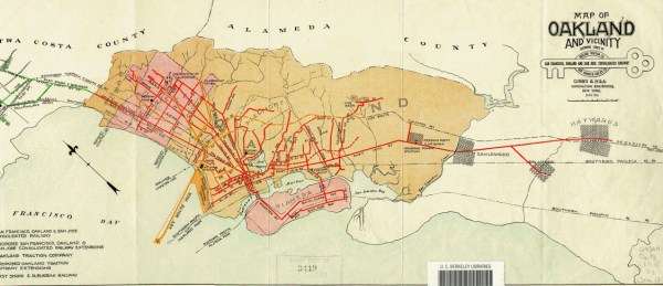 Map of Oakland and Vicinity- Key Car System