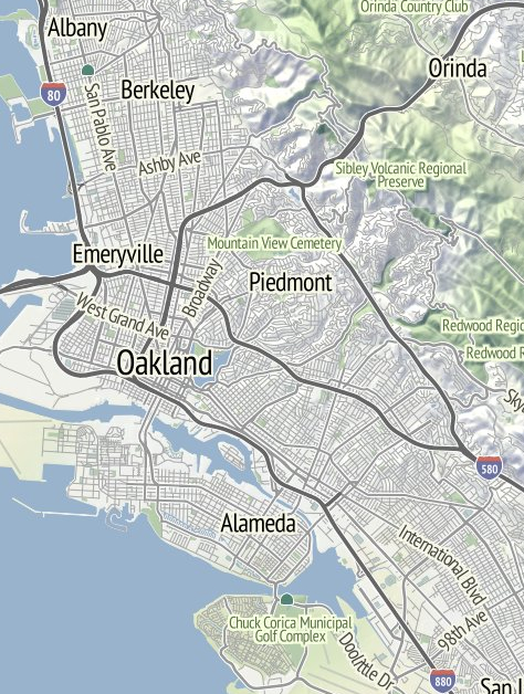OAK Topographical