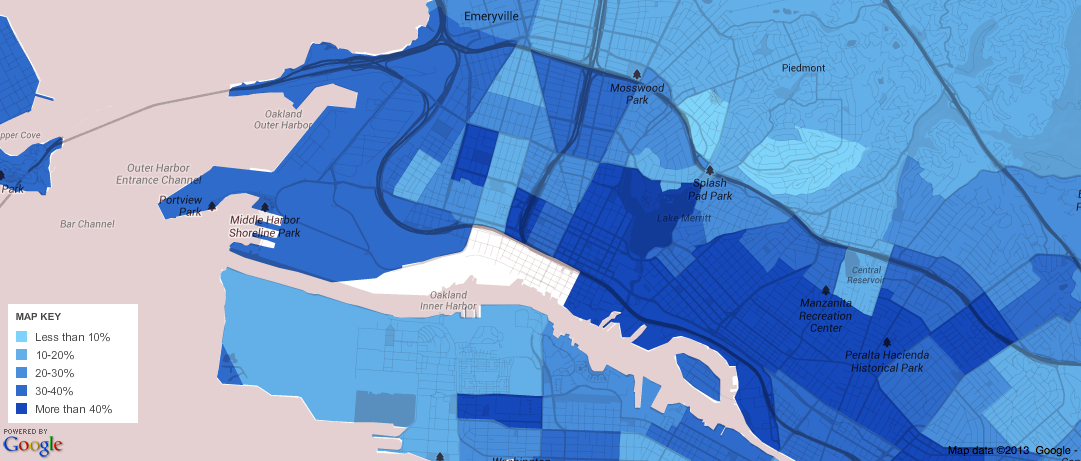 Oakland Foreign Born Map