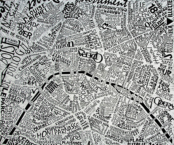 Paris map by Mark Webber
