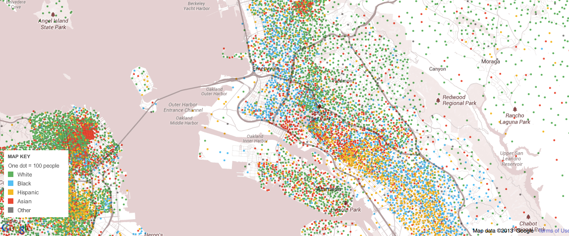 Racial Composition OAK in Bay Area