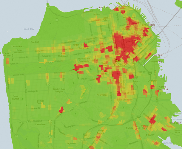 SF Crime Density