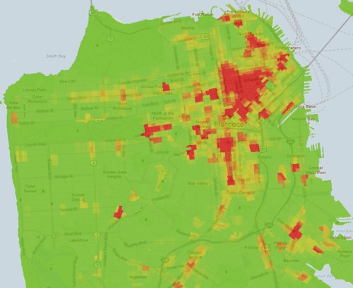 SF Crime Density