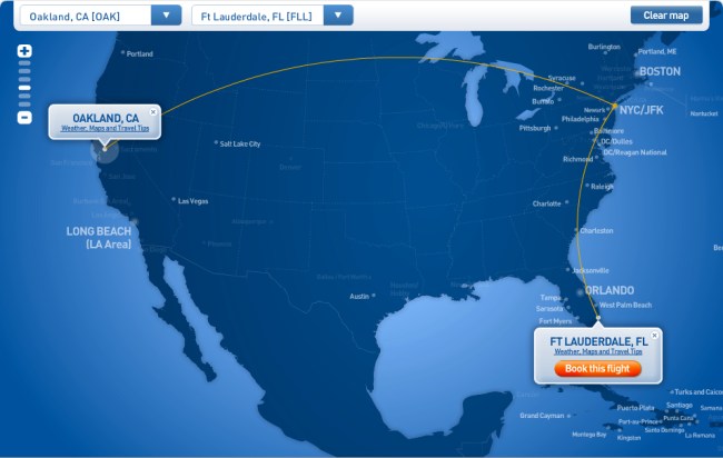 website flight route