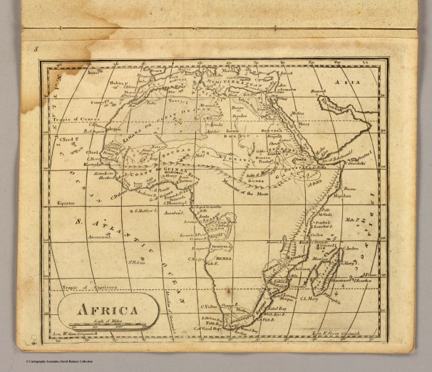 Lincoln & Edmonds 1819 Africa Map