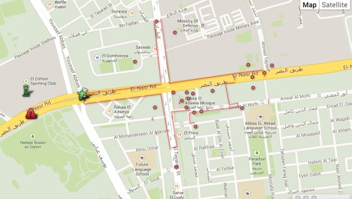 Mapping the Pro-Morsi Sit-In