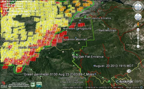 Rim-Fire-Modis-Fire-Ignitions-1915-MDT-Aug-23-2013-Southeast-(Yosemite)