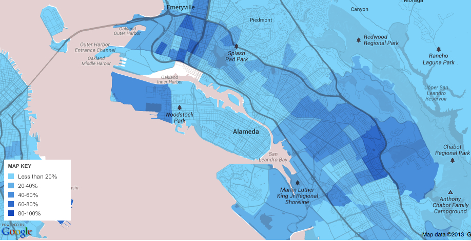 2005-2009 % Afr Am Oakland