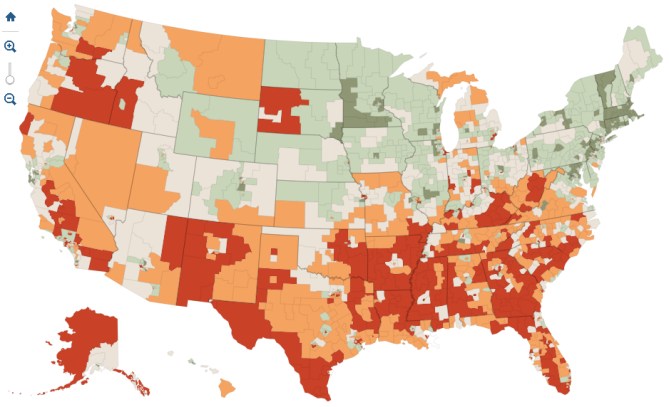 8% poor and uninsured