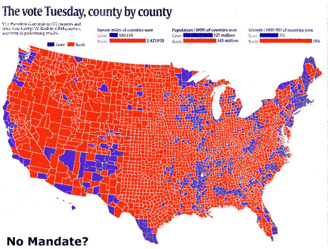 County by County Bush v. Gore