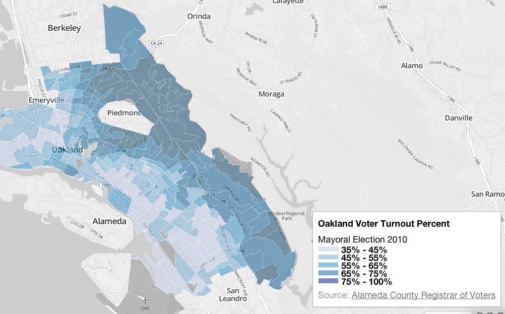 Oakland Voter Turnout