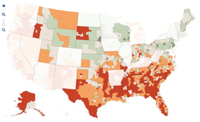 % Uninsured in States Saying No