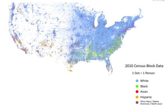 Cable Census Block Dot Map