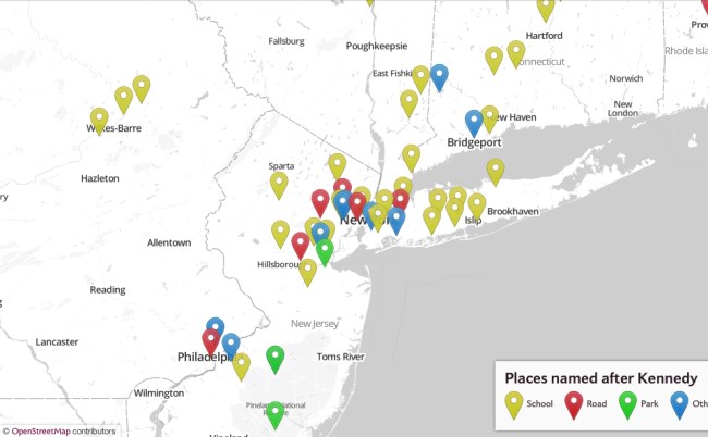 Kennedy Density around NYC