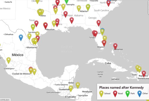 Kennedy in Florida and south US
