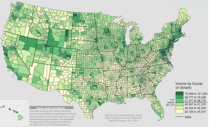 Income by County:2012