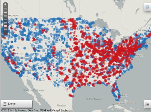 small shops:large shops
