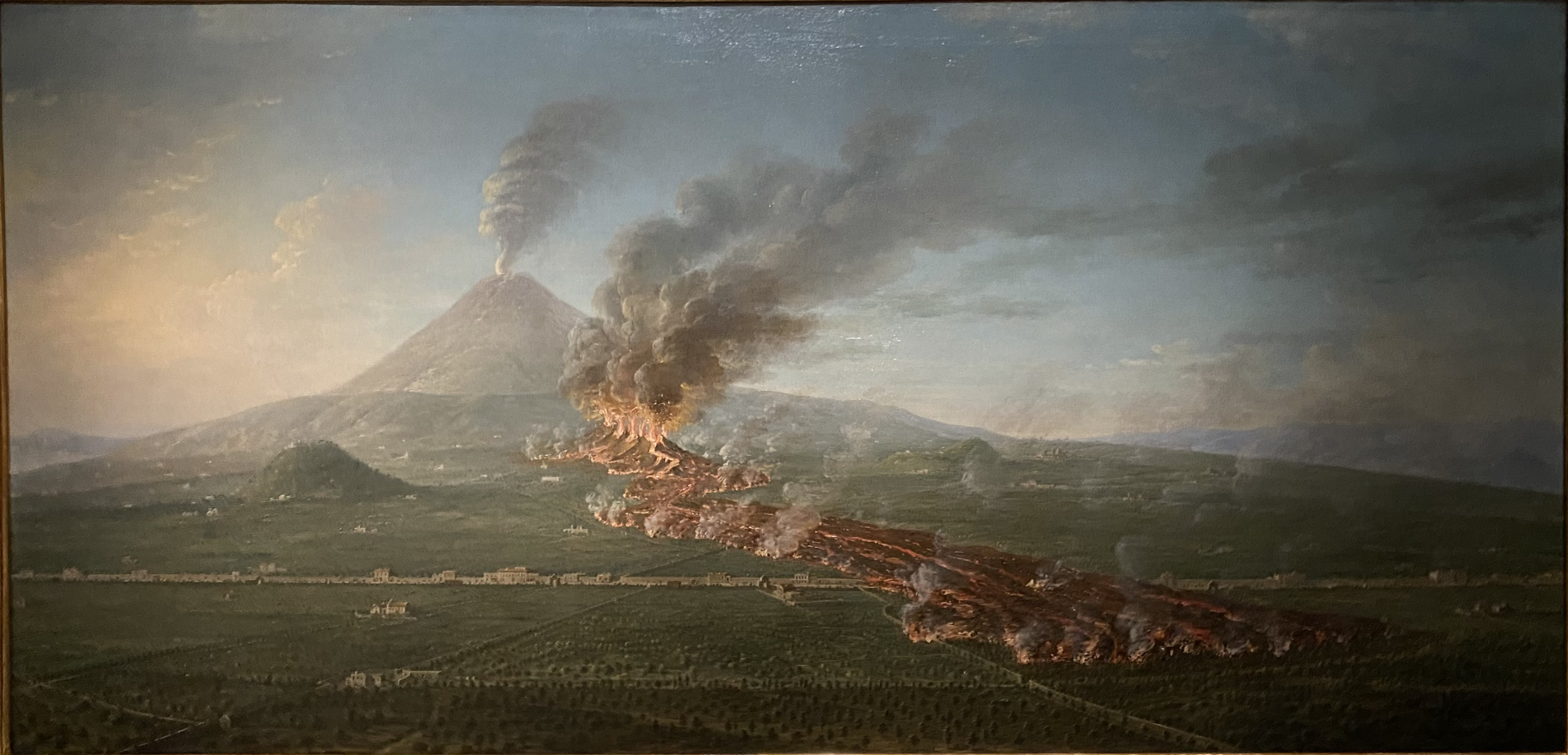 Antonio Joi, Vesuvius' eruption by day 1761)
