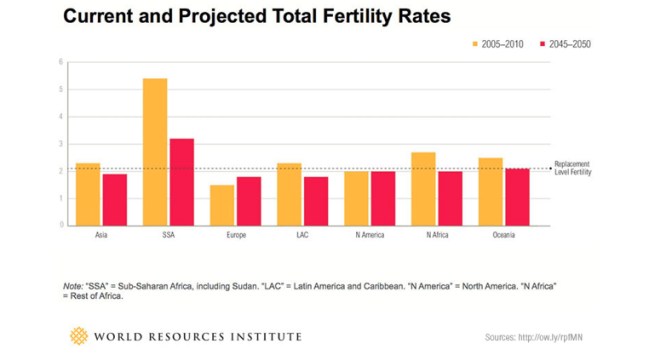 Fertility Rates Mapped