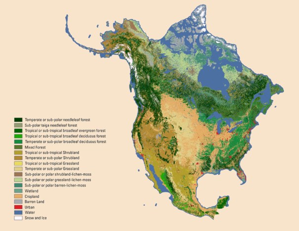 2005 North American Crop Land