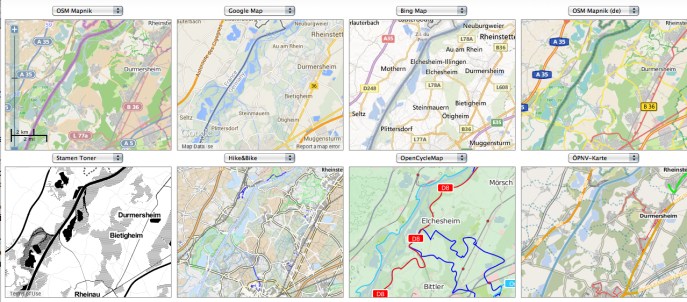8 Veiws Maps of Durmersheim