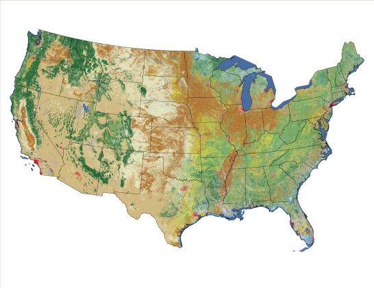 Landcover 2001 map
