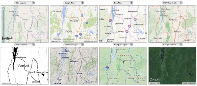 Map Compare- Vermont and NH
