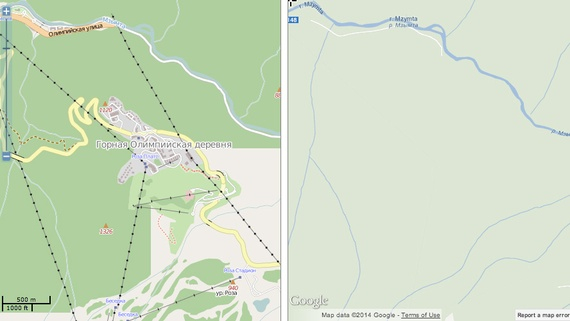 Sochi Ski Center Mapped