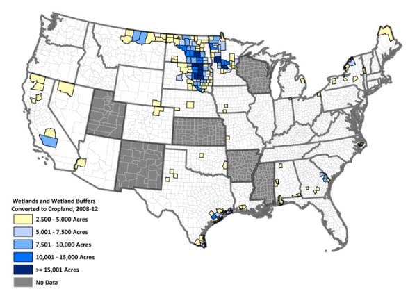 Wetlands to Croplands