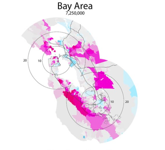 William Rankin's Income Donut of the Bay Area (2006)