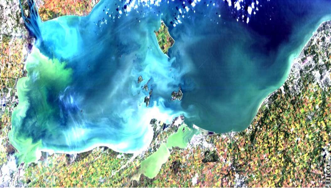 Lake Erie satellite image