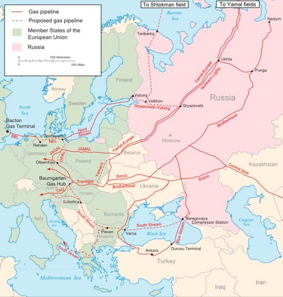 Gas Pipelines Ukraine EU