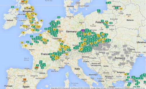 %22Europe%22 in Air Pollutedness