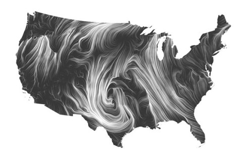 Wind Map website image