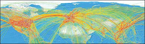 Air Travel Map 2