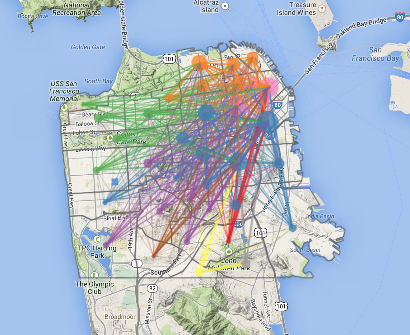 Rides into neighborhoods Bradley Voytek