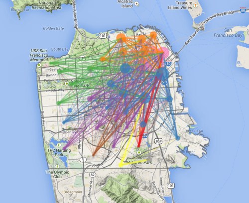 Rides into neighborhoods Bradley Voytek