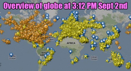 Setp 2 Flights over world